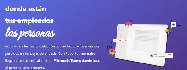 Captura del proyecto Landing Pydo
